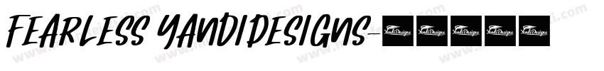 Fearless YandiDesigns字体转换